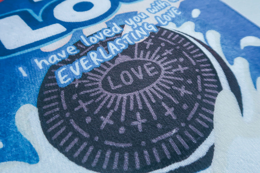 Deep In Love Biscuit {Door Mat} - door mat by The Commandment Co, The Commandment Co , Singapore Christian gifts shop