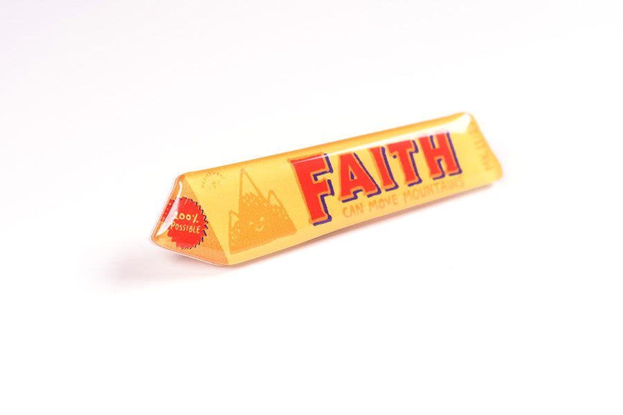 Faith Chocolate Bar {LOVE SUPERMARKET Pins} - Accessories by Hey New Day, The Commandment Co , Singapore Christian gifts shop