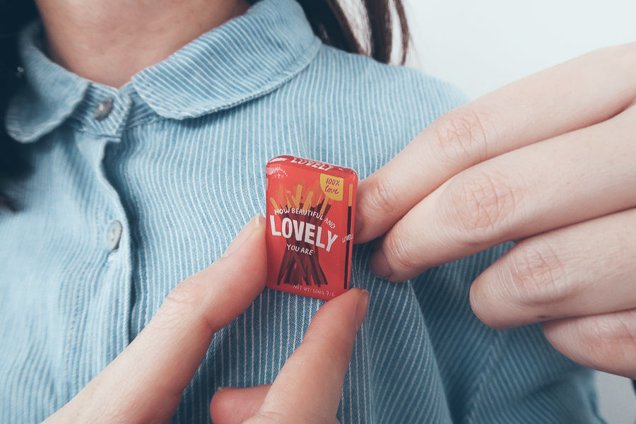 Lovely Chocolate Stick {LOVE SUPERMARKET Pins} - Accessories by Hey New Day, The Commandment Co , Singapore Christian gifts shop