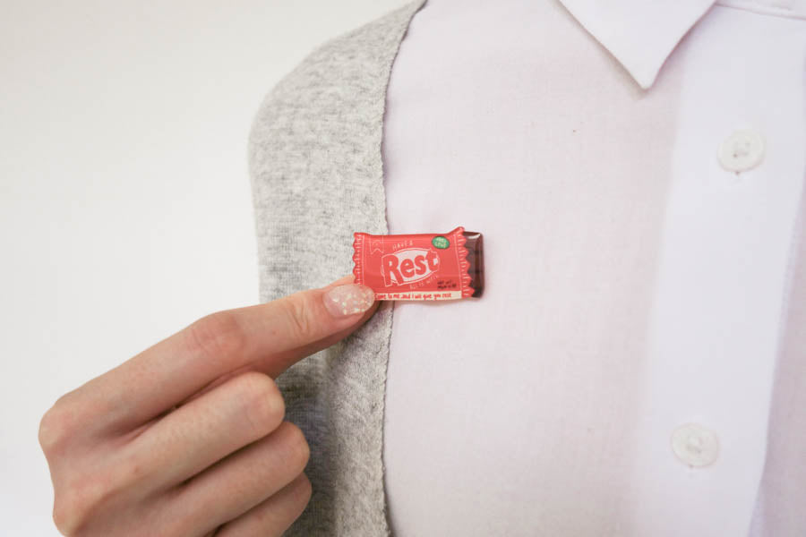 Rest Chocolate Bar {LOVE SUPERMARKET Pins} - Accessories by Hey New Day, The Commandment Co , Singapore Christian gifts shop