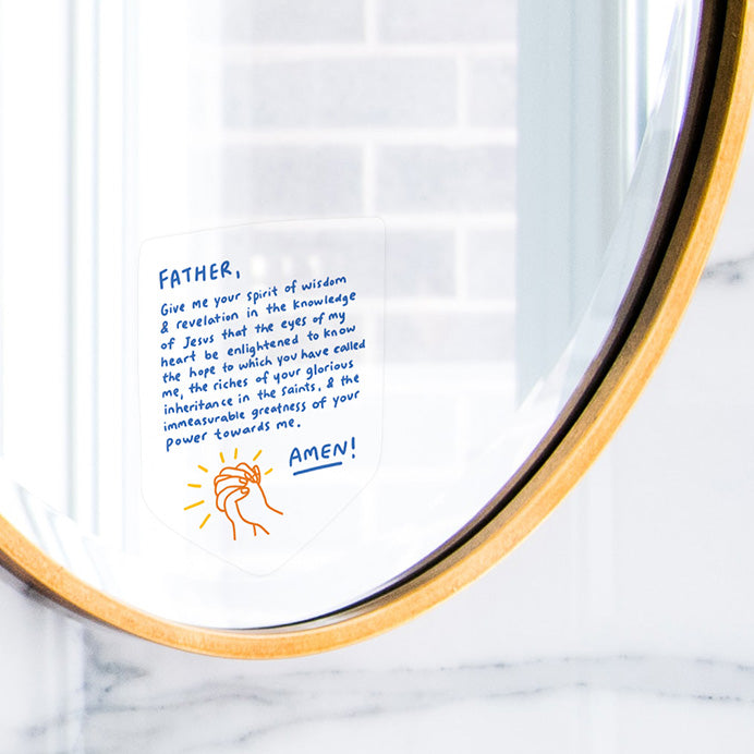 Father Give Me Your Spirit of Wisdom {Mirror Decal Stickers} - Decal by The Commandment Co, The Commandment Co , Singapore Christian gifts shop