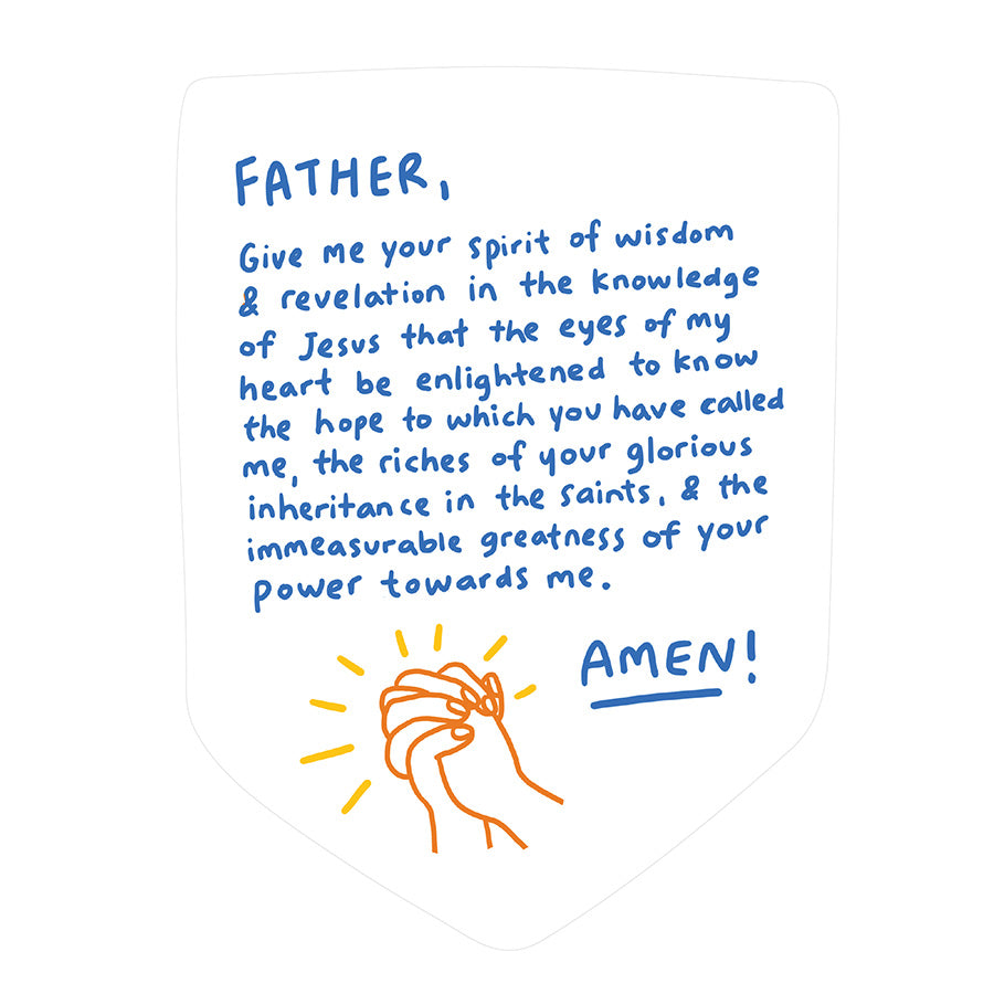 Father Give Me Your Spirit of Wisdom {Mirror Decal Stickers} - Decal by The Commandment Co, The Commandment Co , Singapore Christian gifts shop