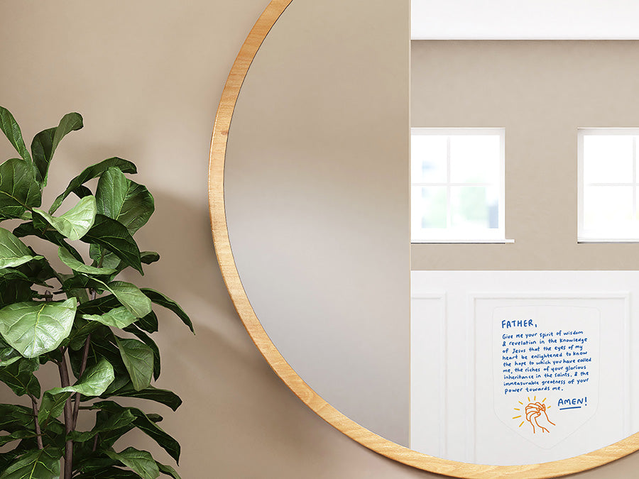 Father Give Me Your Spirit of Wisdom {Mirror Decal Stickers} - Decal by The Commandment Co, The Commandment Co , Singapore Christian gifts shop