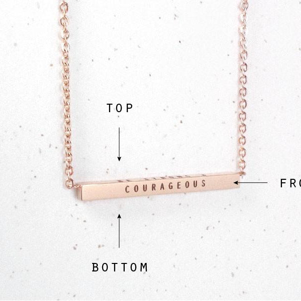 The Greatest of These is Love {Bar Pendant Necklace} - Necklace {by J&Co Foundry} by J&Co Foundry, The Commandment Co , Singapore Christian gifts shop