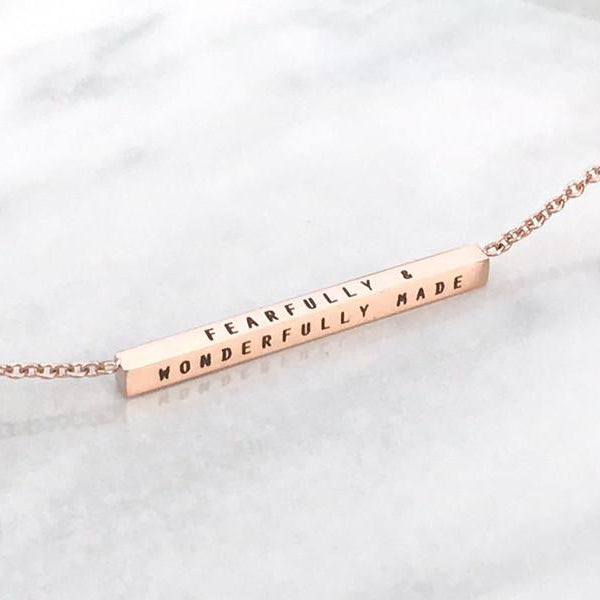 For God Is Love {Bar Pendant Necklace} - Necklace {by J&Co Foundry} by J&Co Foundry, The Commandment Co , Singapore Christian gifts shop