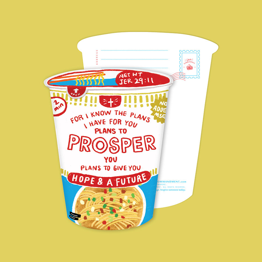 Cup Noodles Prosper {LOVE SUPERMARKET Card} - Cards by The Commandment Co, The Commandment Co