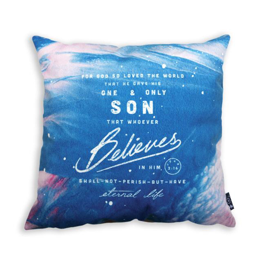 John 3:16 {Cushion Cover} - Cushion Covers by The Commandment Co, The Commandment Co , Singapore Christian gifts shop