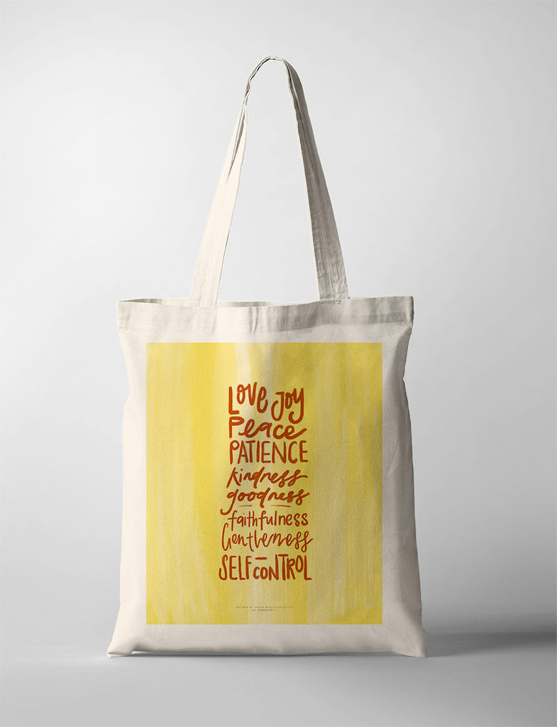Fruit of Spirit {Tote Bag} - tote bag by The Lily Collective, The Commandment Co , Singapore Christian gifts shop