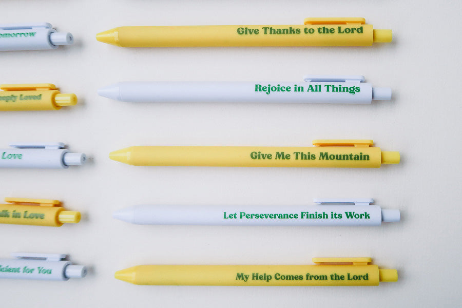 Scripture Pen {Ballpoint Pen} - Brass Pen by The Commandment, The Commandment Co , Singapore Christian gifts shop