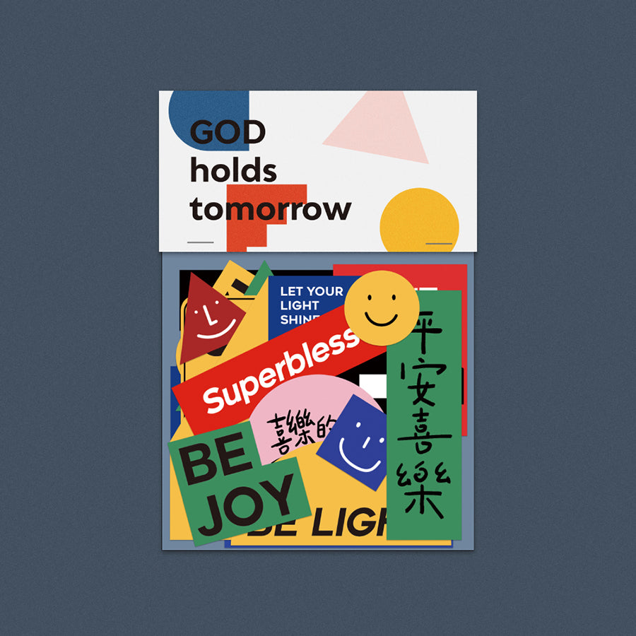 God Holds Tomorrow | Journaling Sticker Sheet - Stickers by The Commandment Co, The Commandment Co , Singapore Christian gifts shop