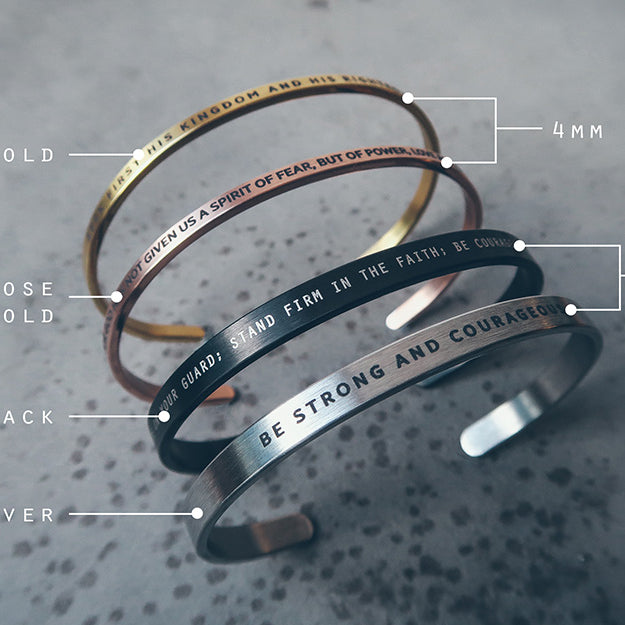 Personalised {Verse Band} - verse band by J&Co Foundry, The Commandment Co , Singapore Christian gifts shop