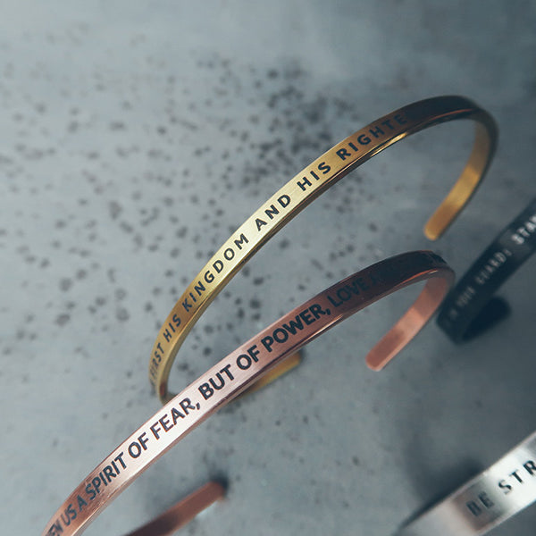 Personalised {Verse Band} - verse band by J&Co Foundry, The Commandment Co , Singapore Christian gifts shop