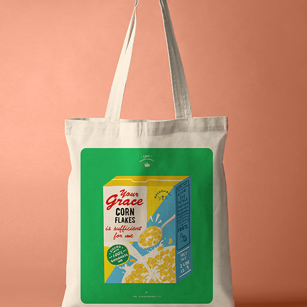 Grace Cereals {Tote Bag} - tote bag by The Commandment, The Commandment Co , Singapore Christian gifts shop