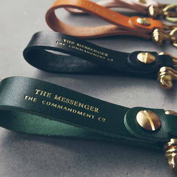 Leather Keychain with Brass - Keychain by The Messenger by TCCO, The Commandment Co , Christian Gifts Store Singapore