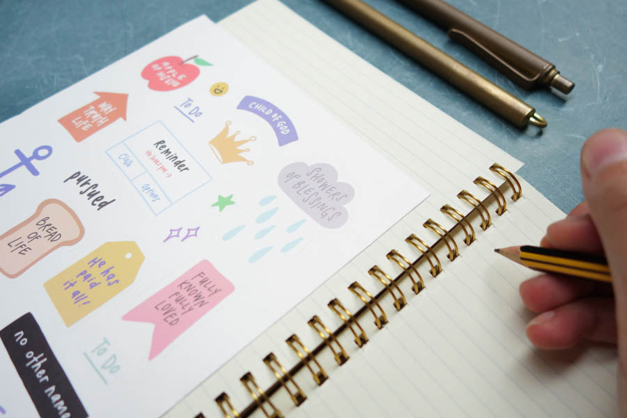 Believe | Journaling Sticker Sheet - Stickers by The Commandment Co, The Commandment Co , Singapore Christian gifts shop