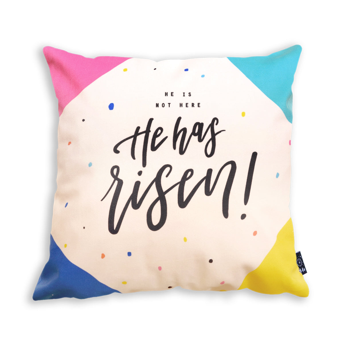 Four Corner Colourful Solid Coloured Cushion Cover Design
