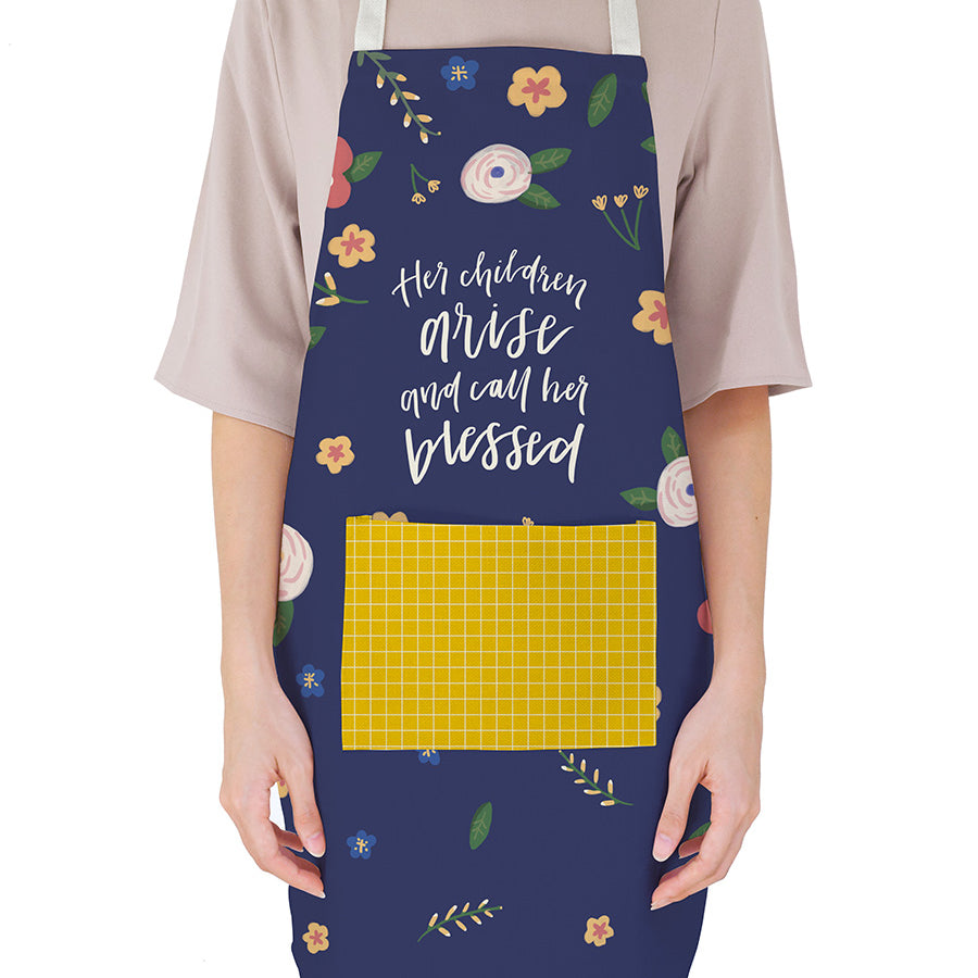 Her Children Arise and Call Her Blessed {Apron} - Apron by The Commandment Co, The Commandment Co , Singapore Christian gifts shop