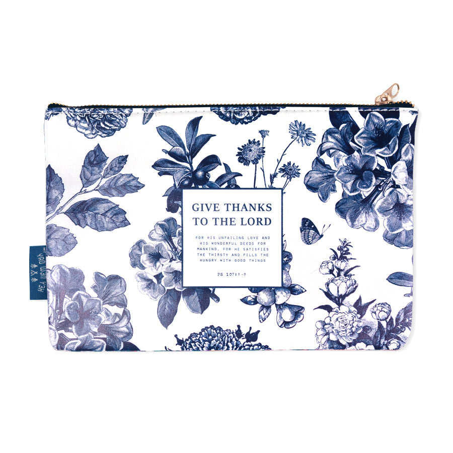 Give Thanks {Pouch} - Pouch by Hey New Day, The Commandment Co , Singapore Christian gifts shop