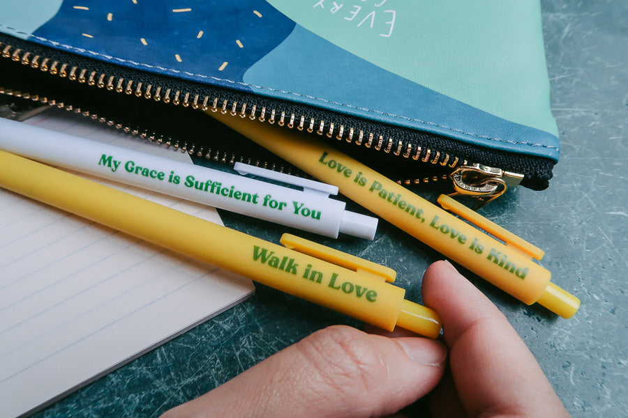 Scripture Pen {Ballpoint Pen} - Brass Pen by The Commandment, The Commandment Co , Singapore Christian gifts shop