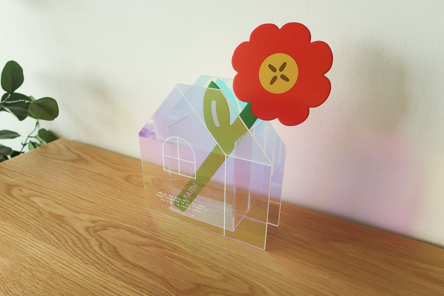 And My God Will Meet All Your Needs {Iridescent Acrylic Vase} - by The Commandment Co, The Commandment Co , Singapore Christian gifts shop