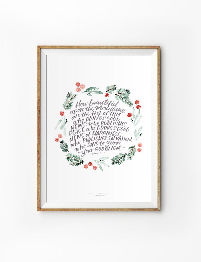 christianity digital art print poster ideal seasonal gift for friend and family