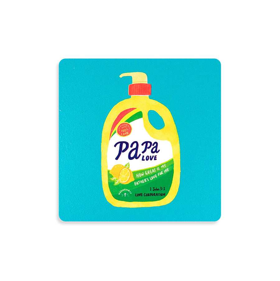 Papa Love Soap | Coasters {LOVE SUPERMARKET} - coasters by The Commandment Co, The Commandment Co , Singapore Christian gifts shop
