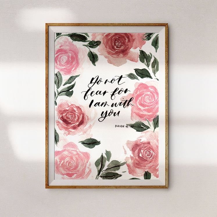 I Am With You {Poster} - Posters by QLetters, The Commandment Co , Singapore Christian gifts shop