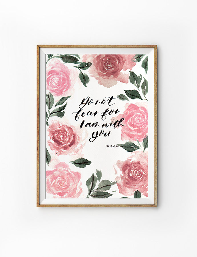 I Am With You {Poster} - Posters by QLetters, The Commandment Co , Singapore Christian gifts shop
