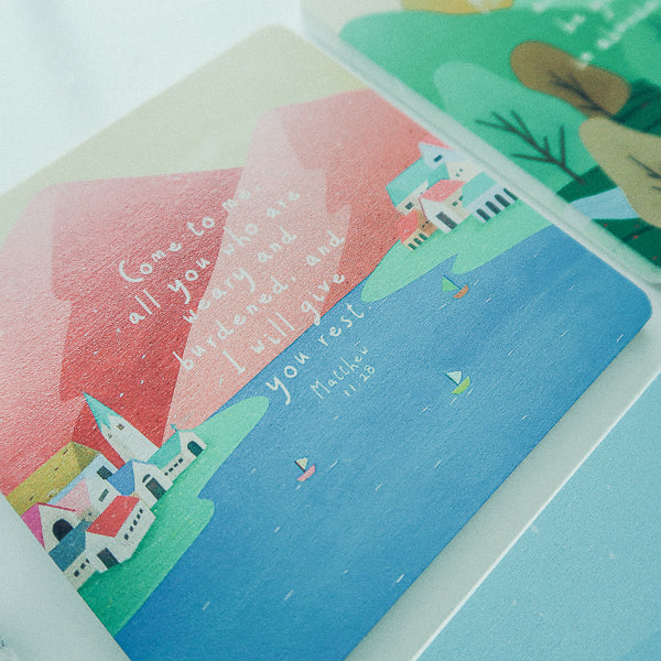 I Will Give You Rest {Coasters} Revival Healing Ministry - coasters by The Commandment Co, The Commandment Co , Singapore Christian gifts shop