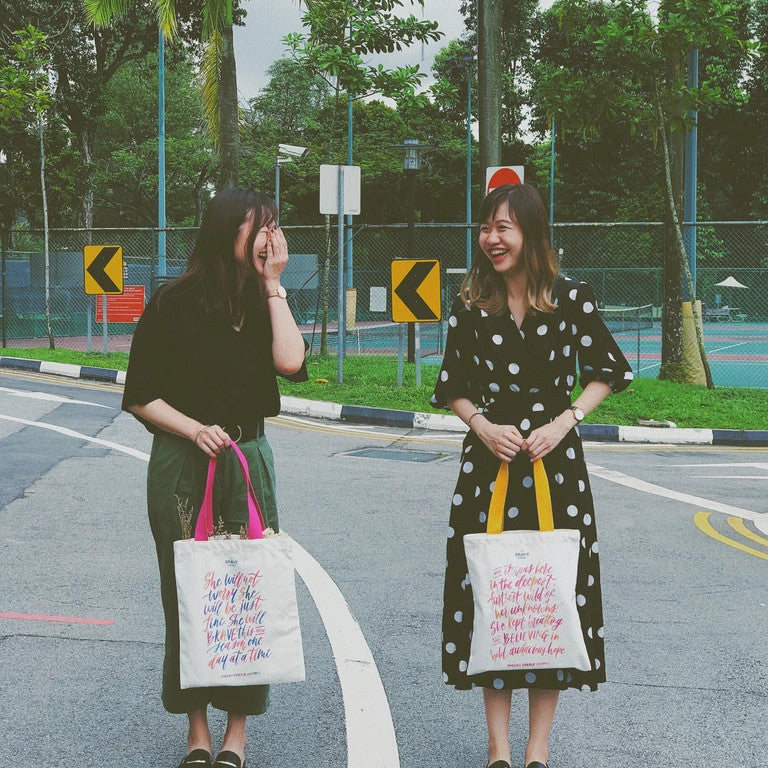BELIEVING {Tote Bag} - tote bag by The Brave Assembly, The Commandment Co , Singapore Christian gifts shop