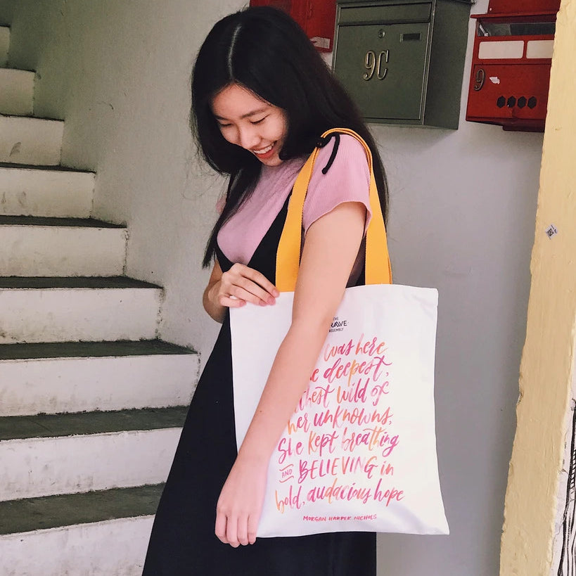 BELIEVING {Tote Bag} - tote bag by The Brave Assembly, The Commandment Co , Singapore Christian gifts shop