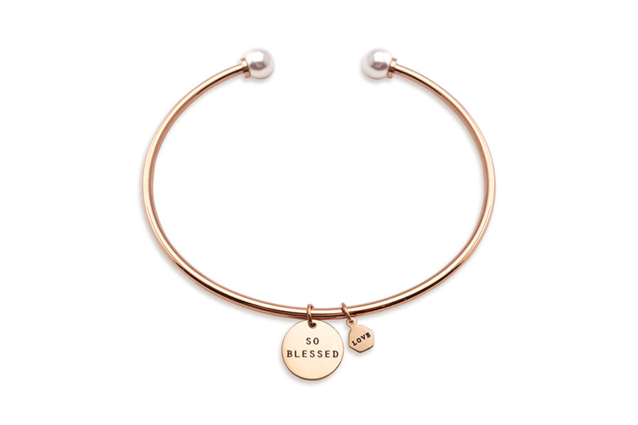 Round Pendant - with Hexagon Love Pendant {Bracelet} - Bracelets {by J&Co Foundry} by J&Co Foundry, The Commandment Co , Singapore Christian gifts shop