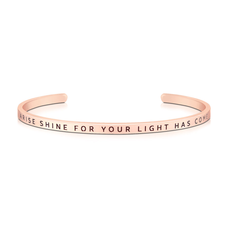 Arise Shine For Your Light Has Come {Verse Band} - verse band by J&Co Foundry, The Commandment Co , Singapore Christian gifts shop