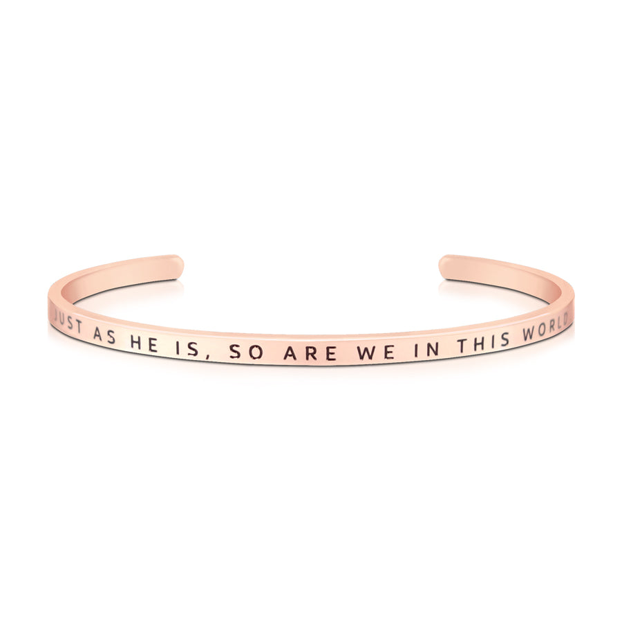 Just As He Is, So Are We In This World {Verse Band} - verse band by J&Co Foundry, The Commandment Co , Singapore Christian gifts shop