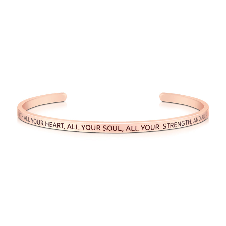 Love God With All Your Heart {Verse Band} - verse band by J&Co Foundry, The Commandment Co , Singapore Christian gifts shop