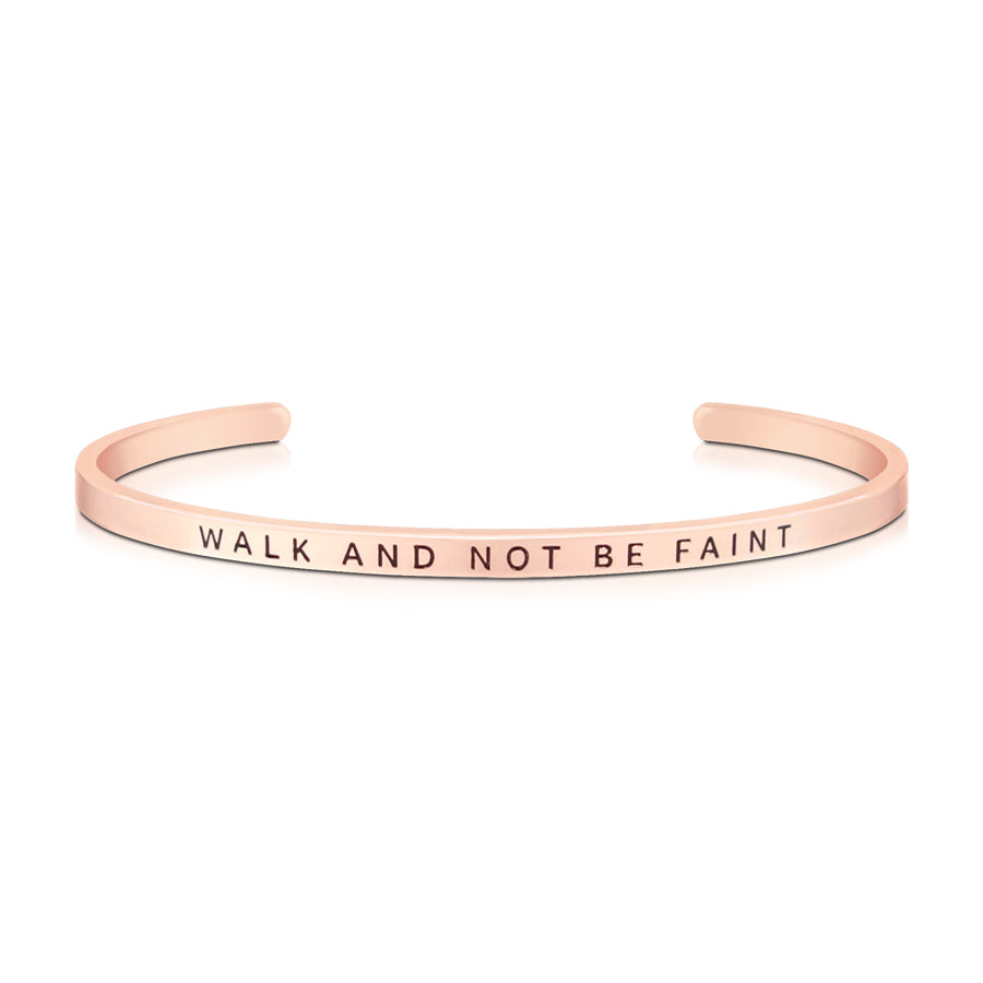 Walk And Not Be Faint {Verse Band} - verse band by J&Co Foundry, The Commandment Co , Singapore Christian gifts shop