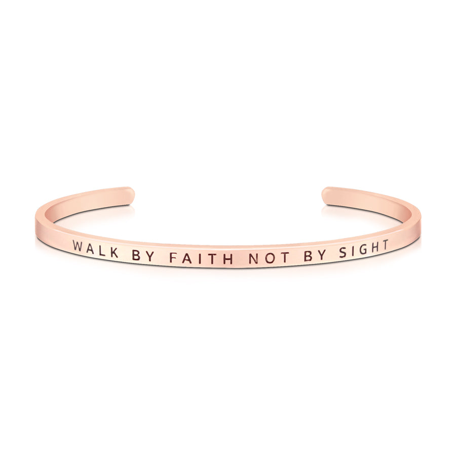 Walk By Faith Not By Sight {Verse Band} - verse band by J&Co Foundry, The Commandment Co , Singapore Christian gifts shop