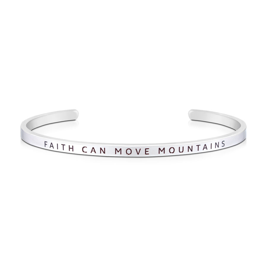 Faith Can Move Mountains {Verse Band} - verse band by J&Co Foundry, The Commandment Co , Singapore Christian gifts shop