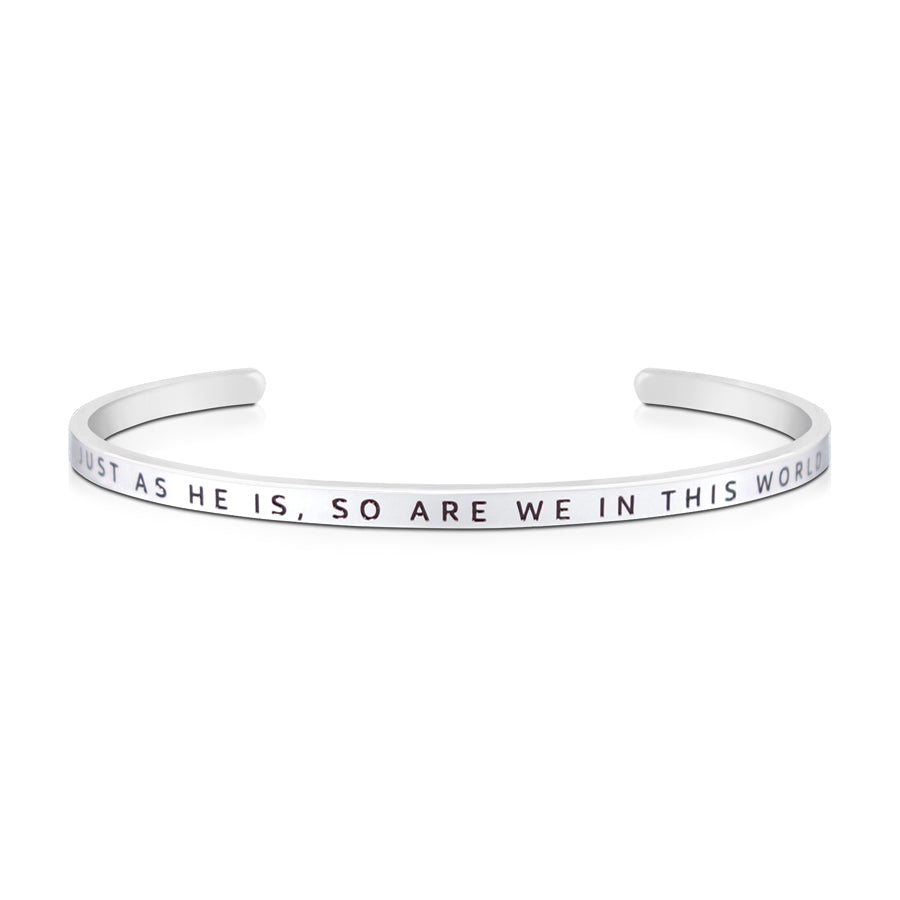Just As He Is, So Are We In This World {Verse Band} - verse band by J&Co Foundry, The Commandment Co , Singapore Christian gifts shop