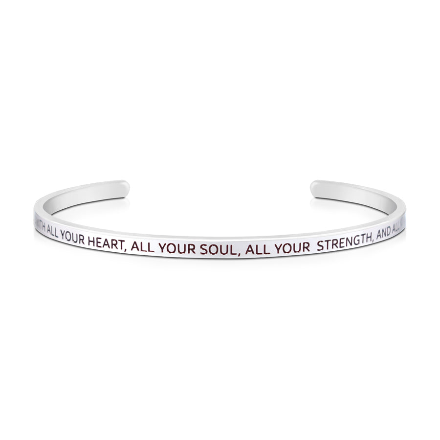 Love God With All Your Heart {Verse Band} - verse band by J&Co Foundry, The Commandment Co , Singapore Christian gifts shop