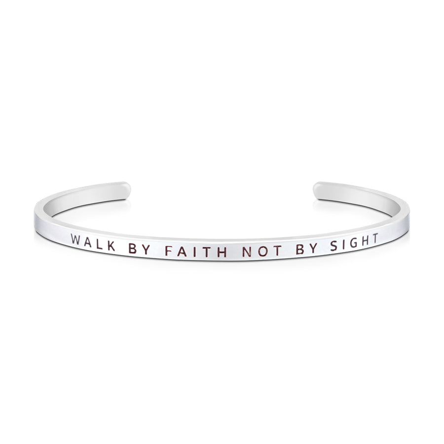 Walk By Faith Not By Sight {Verse Band} - verse band by J&Co Foundry, The Commandment Co , Singapore Christian gifts shop