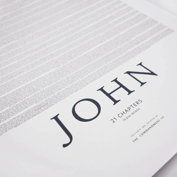Gospel of John {Poster} - Posters by The Commandment Co, The Commandment Co , Singapore Christian gifts shop