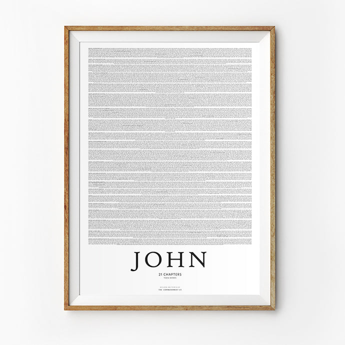 Gospel of John {Poster} - Posters by The Commandment Co, The Commandment Co , Singapore Christian gifts shop