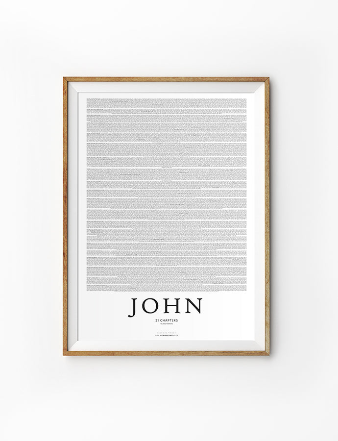 Gospel of John {Poster} - Posters by The Commandment Co, The Commandment Co , Singapore Christian gifts shop
