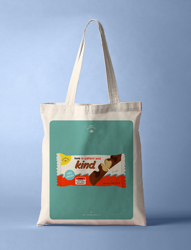 Kind Chocolate {Tote Bag} - tote bag by The Commandment, The Commandment Co , Singapore Christian gifts shop