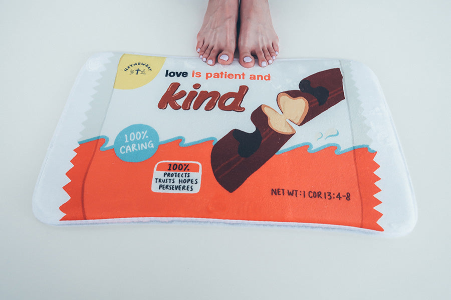 Kind Chocolate {Door Mat} - door mat by The Commandment Co, The Commandment Co , Singapore Christian gifts shop