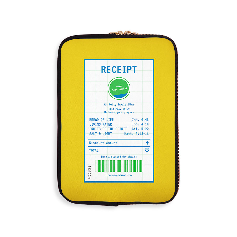 Kind Chocolate | Laptop Sleeve {LOVE SUPERMARKET} - Laptop Sleeve by The Commandment Co, The Commandment Co , Singapore Christian gifts shop