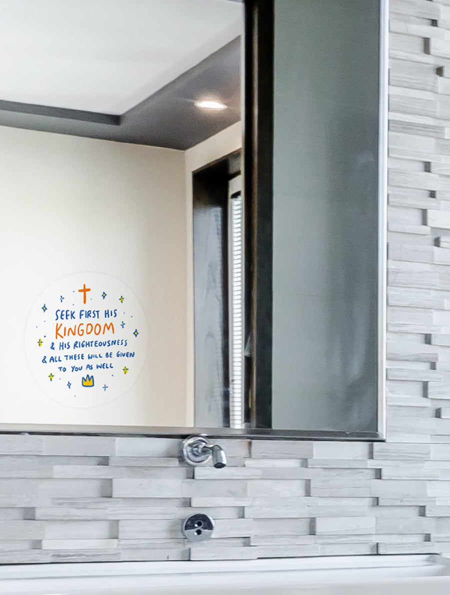 Seek His Kingdom {Mirror Decal Stickers} - Decal by The Commandment Co, The Commandment Co , Singapore Christian gifts shop
