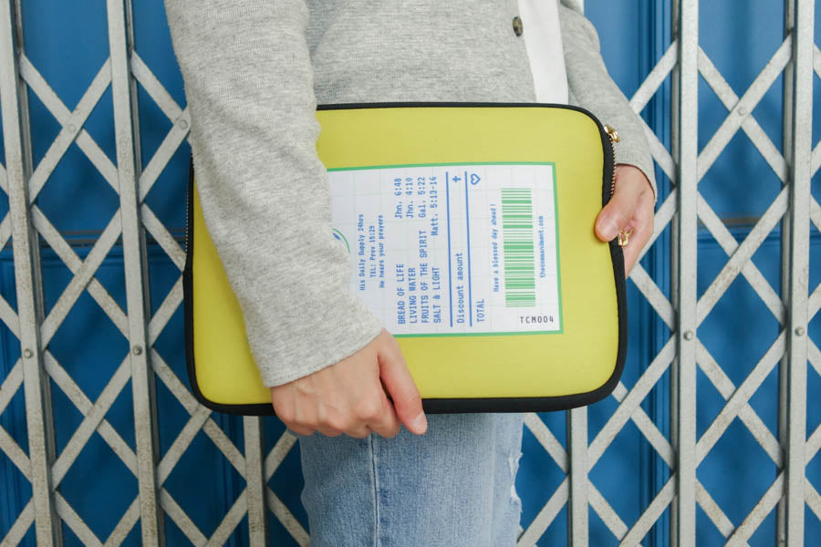 Wholesome Bread | Laptop Sleeve {LOVE SUPERMARKET} - Laptop Sleeve by The Commandment Co, The Commandment Co , Singapore Christian gifts shop