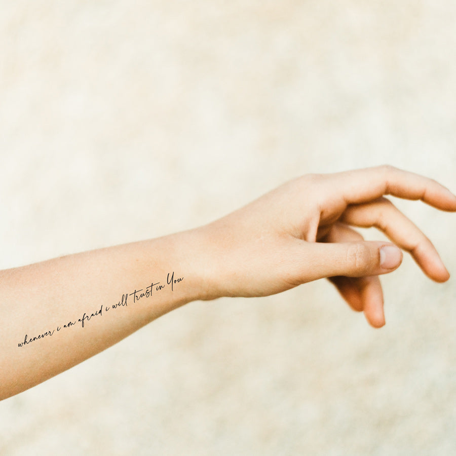 Temporary Tattoos Sheet - Tattoo by The Commandment Co, The Commandment Co , Singapore Christian gifts shop